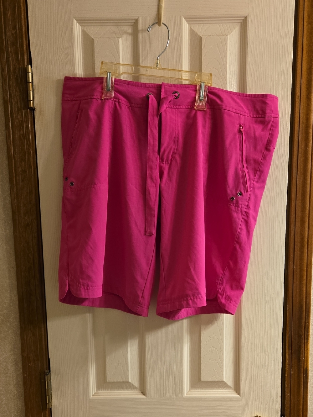 Free Country Women's Drawstring Bermuda Shorts - Bright Fuchsia